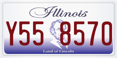 IL license plate Y558570