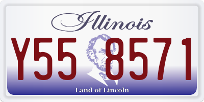 IL license plate Y558571