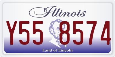 IL license plate Y558574