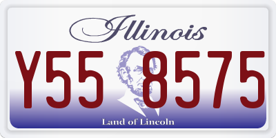 IL license plate Y558575