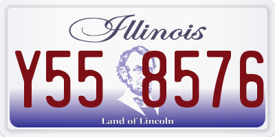 IL license plate Y558576