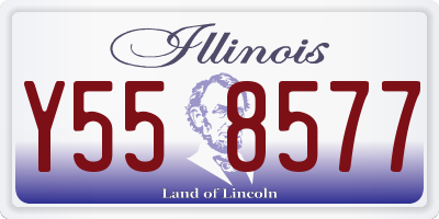 IL license plate Y558577