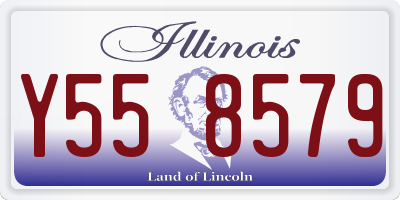 IL license plate Y558579