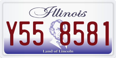 IL license plate Y558581
