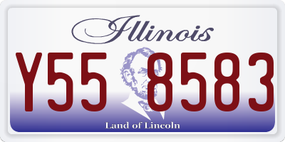 IL license plate Y558583
