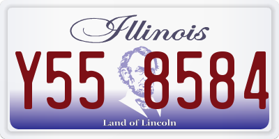 IL license plate Y558584
