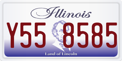 IL license plate Y558585