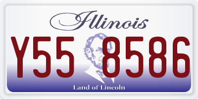 IL license plate Y558586