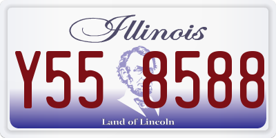 IL license plate Y558588