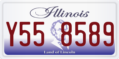 IL license plate Y558589