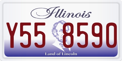 IL license plate Y558590