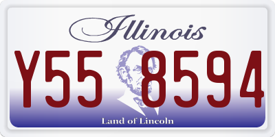 IL license plate Y558594