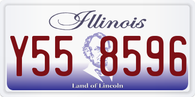 IL license plate Y558596