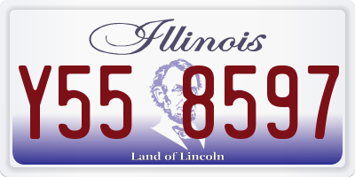 IL license plate Y558597