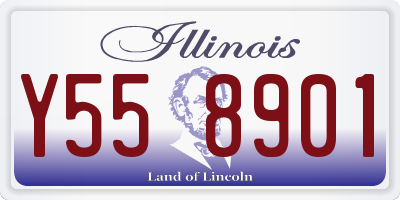 IL license plate Y558901