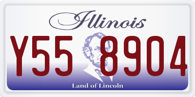IL license plate Y558904