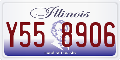 IL license plate Y558906