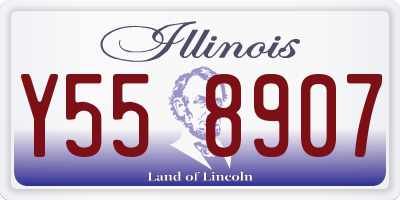 IL license plate Y558907