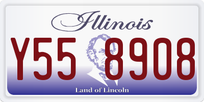 IL license plate Y558908
