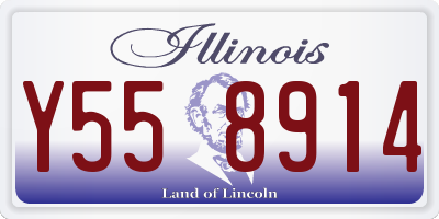 IL license plate Y558914