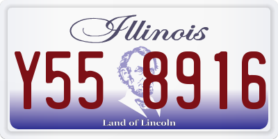 IL license plate Y558916