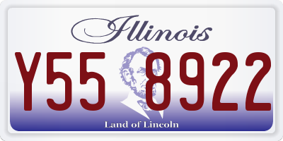 IL license plate Y558922
