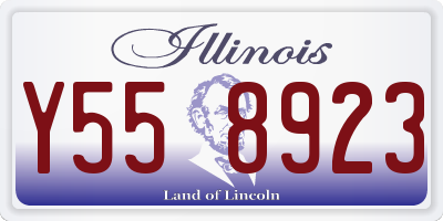 IL license plate Y558923