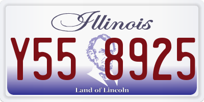IL license plate Y558925