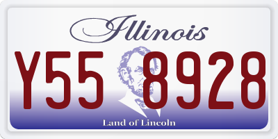 IL license plate Y558928