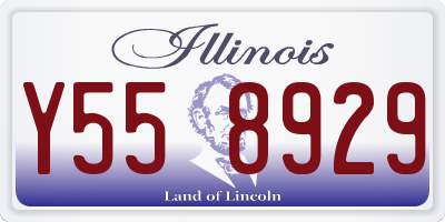 IL license plate Y558929