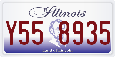 IL license plate Y558935