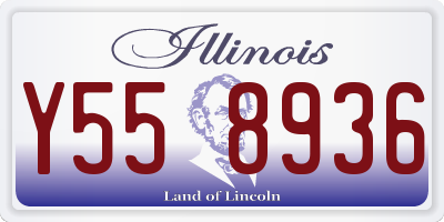 IL license plate Y558936
