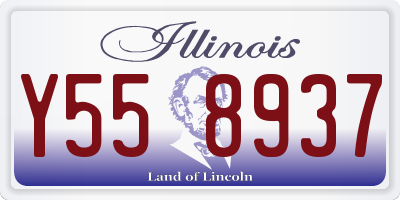 IL license plate Y558937