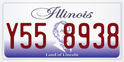 IL license plate Y558938