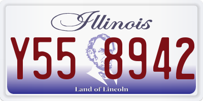 IL license plate Y558942