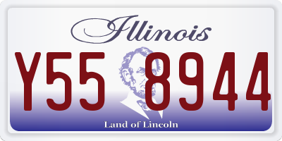 IL license plate Y558944