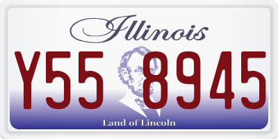 IL license plate Y558945