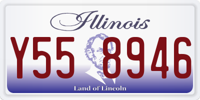 IL license plate Y558946