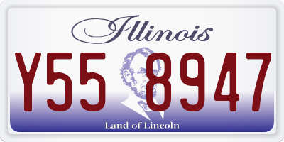 IL license plate Y558947