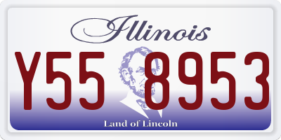 IL license plate Y558953