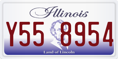 IL license plate Y558954
