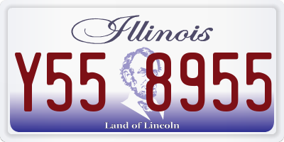 IL license plate Y558955