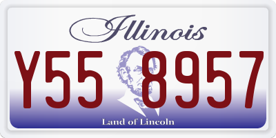 IL license plate Y558957