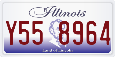 IL license plate Y558964