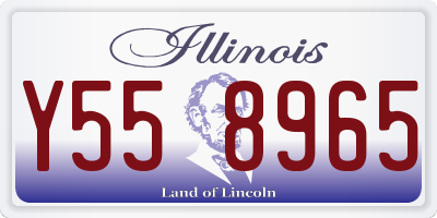 IL license plate Y558965