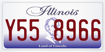 IL license plate Y558966