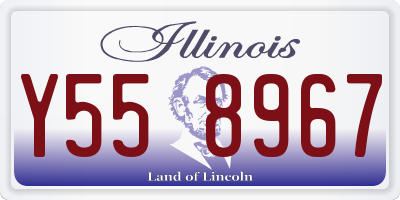 IL license plate Y558967