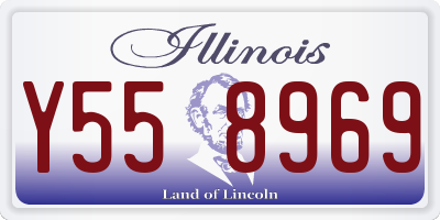 IL license plate Y558969