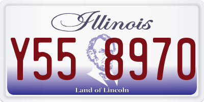 IL license plate Y558970