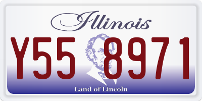 IL license plate Y558971